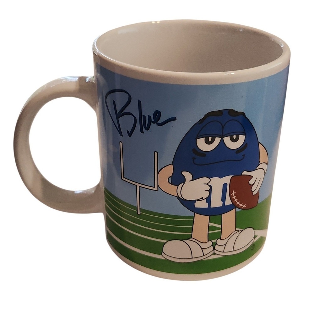Vintage 2003 Galerie Mars M&M Coffee Mug Cup Sports Golf Football‎